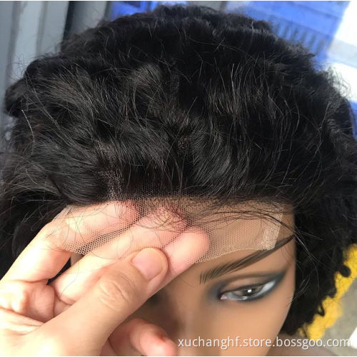 Wholesale 13x6 hd lace frontal wig Virgin Hair Brazilian Hair Peruvian Swiss 13x6 transparent hd lace frontal wig